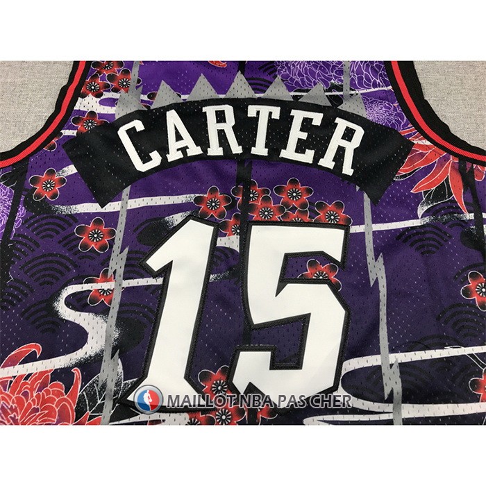 Maillot Tornto Raptors Vince Carter NO 15 Mitchell & Ness Lunar New Year Volet